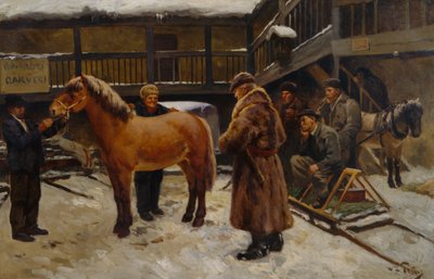 At pazarı by Wilhelm Peters