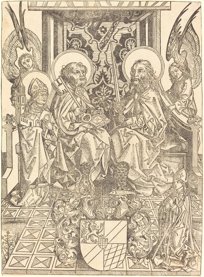 Bir Gölgelik Altında Aziz Peter ve Paul by Wilhelm Pleydenwurff