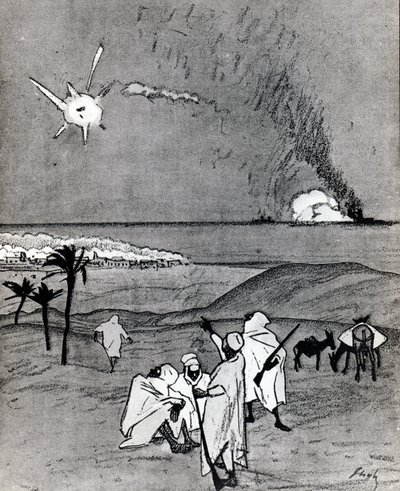 'Simplicissimus' dergisinden 'Söyle bana kardeşim, Beytüllahim'in üzerindeki yıldız bu mu' by Wilhelm Schulz