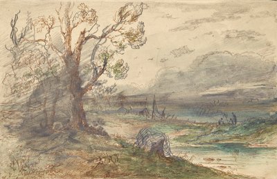nehir kenarında manzara by Wilhelm Steinfeld