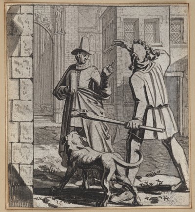 Dikkatsiz Kiliseye Giden Aptal by Wilhelm Stettler