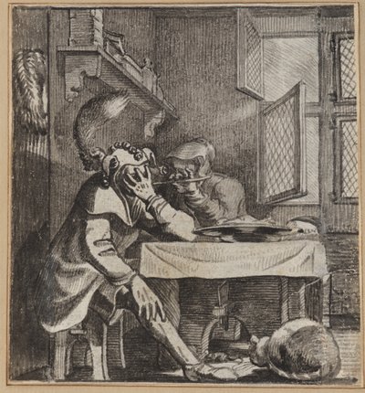 Karısının Parmaklarının Arasından Bakan Aptal by Wilhelm Stettler