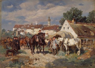 At Fuarı (tuval üzerine yağlı boya) by Wilhelm Velten