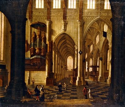 Kilise İçi (tuval üzerine yağlı boya) by Wilhelm van Ehrenberg