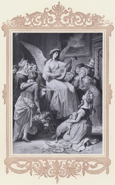 Mignon, Wilhelm Meister (taş) by Wilhelm von (after) Kaulbach