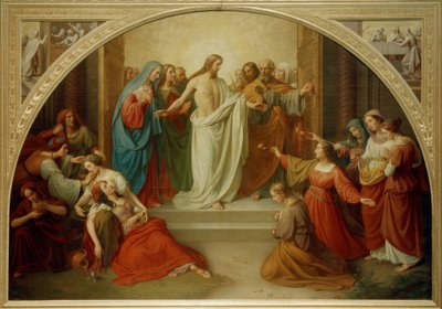W.v. Schadow, bilge ve aptal bakireler by Friedrich Wilhelm von Schadow