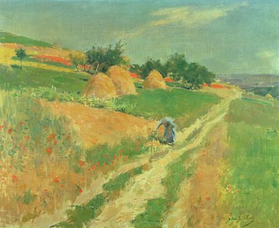Kır Çiçekleri Toplama by Willard Leroy Metcalf