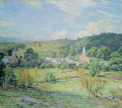 Eylül Sabahı, Plainfield, New Hampshire by Willard Leroy Metcalf