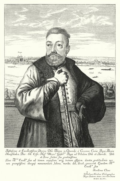 Adam Kazanowski, Polonya-Litvanya asilzadesi (gravür) by Willem (c.1597 1660) Hondius