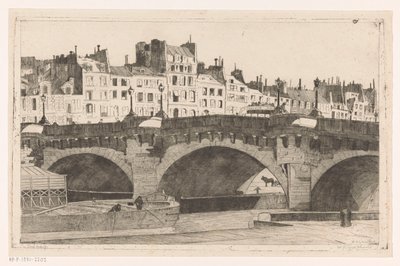 Pont Neuf (nesne üzerindeki orijinal başlık) by Willem Adrianus Grondhout (signed by artist)