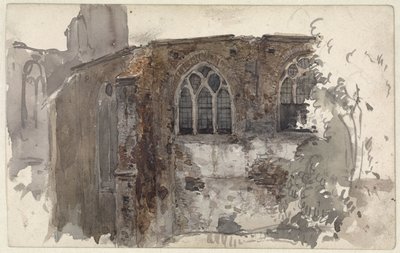 Bir kilisenin yıkıntısı by Willem Anthonie van Deventer