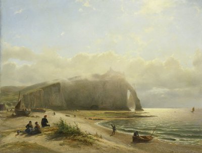 Sahile yakın deniz manzarası by Willem Anthonie van Deventer