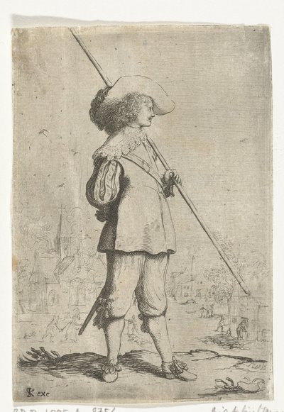 ayakta asker by Willem Basse (attributed to)