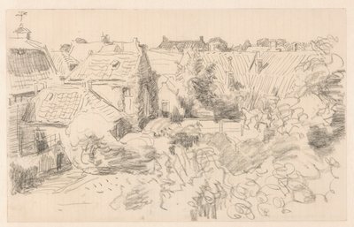 Enkhuizen sınırlarındaki Çatılar ve Bahçeler by Willem Bastiaan Tholen