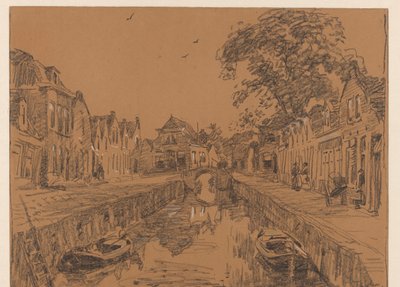 Eski evler ile kanal by Willem Bastiaan Tholen