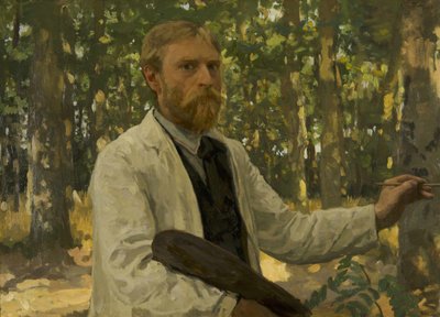 Ormanlık bir alanda otoportre, 1895. by Willem Bastiaan Tholen
