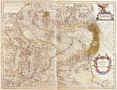 Belluno ve Feltre, İtalya, Willem Blaeu