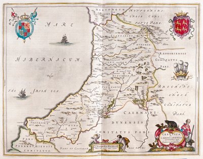 Cardiganshire, Willem Blaeu