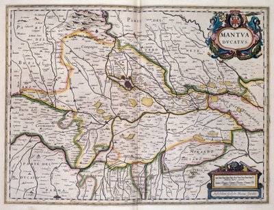 Mantua Dükalığı, harita Willem Blaeu (1571-1638), İtalya by Willem Blaeu