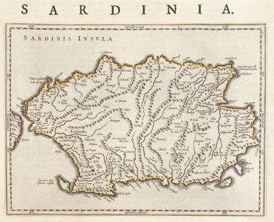 Sardinya Adası, İtalya, Willem Blaeu
