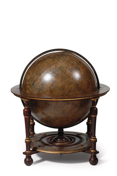 Büyük bir çift kütüphane küresi, karasal 1645/48, c.1630