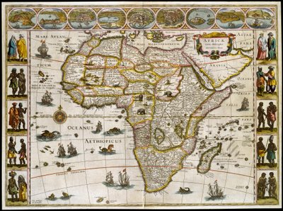 Afrika haritası. Atlas