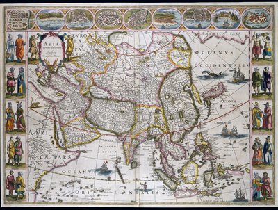 Asya haritası. Atlas