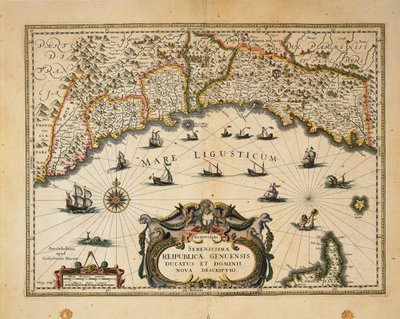 İtalyan Bölgelerinden Willem Blaeu Gravür tarafından Monferrato Dükalığı Haritası by Willem Blaeu