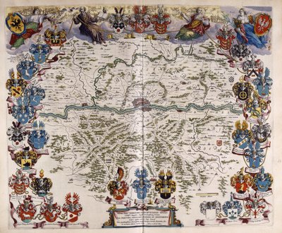 Almanya Haritası, c.1644-1645 by Willem Blaeu