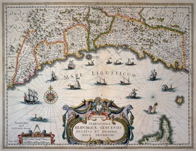 Cenova Cumhuriyeti, İtalya Haritası by Willem Blaeu