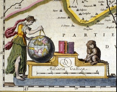 Dünyanın ölçümü. Atlasın detayı Willem Janszoon Blaeu (1571-1638). Amsterdam 1630. by Willem Blaeu