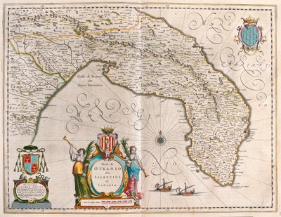 Otranto, Salento, Lecce, Puglia, İtalya, Willem Blaeu