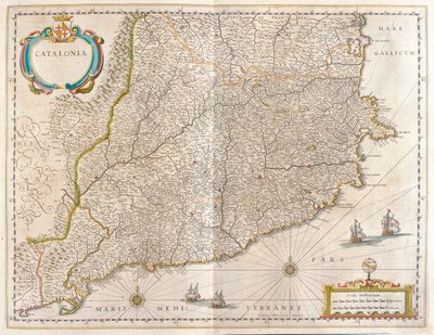 Province Catalonia, İspanya, Willem Blaeu