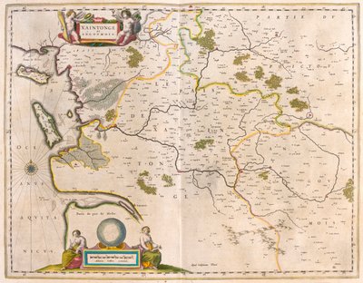 Saintonge ve Angoumois, Charente-Maritime, Willem Blaeu
