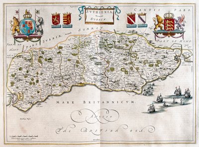 Sussex, Willem Blaeu
