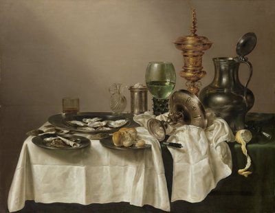 ಗಿಲ್ಟ್ ಕಪ್, 1635 ಟರ್ಕ್‌ನೊಂದಿಗೆ ಇನ್ನೂ ಜೀವನ by Willem Claesz. Heda
