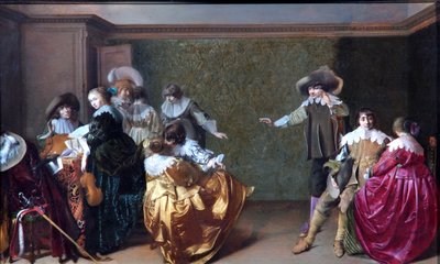 Bir Müzikal Parti, c.1620-35 (meşe panel üzerine yağlı boya) by Willem Cornelisz Duyster