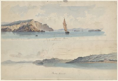 İki İngiliz Sahil Manzarası: Swansea Körfezi ve Bristol Kanalı by Willem Gruyter jr.