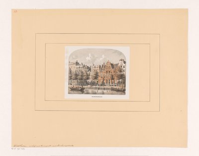 Amsterdam Heerengracht'ta Bartolotti Evi ile Herengracht (nesne üzerindeki başlık) by Willem Hekking jr.
