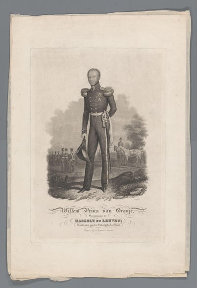 Orange William Prensi, Hasselt'te Victor ve Leuven, Dutch Roem'in koruyucusu (nesnedeki başlık) by Willem Hendrik Hoogkamer