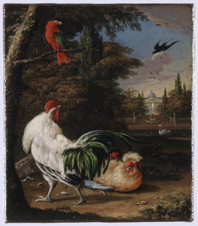 Bir parkta kuşlar by Willem Hendrik Wilhelmus van Royen