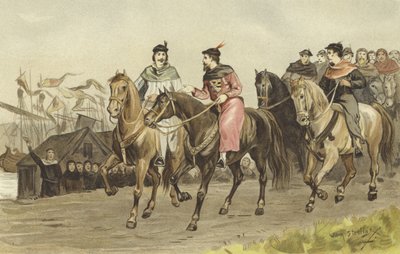 Floris V, Hollanda Kontu ve Amstel Kralı IV. Gijsbrecht, 26 Temmuz 1274 by Willem II Steelink