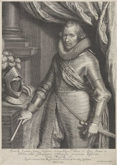 Nassau-Dietz Kontu Ernst Casimir'in Portresi by Willem Isaacsz. van Swanenburg