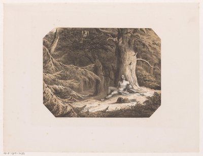 Ormanda yarı çıplak adam by Willem Jacob Hofdijk