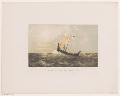 Gemi, 5. yüzyıl Beşinci yüzyıldan gemi (nesne üzerindeki başlık) by Willem Jacob Hofdijk