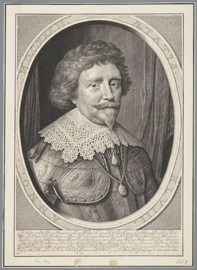 Orange Prensi Frederik Hendrik'in 48 yaşındaki portresi by Willem Jacobsz Delff