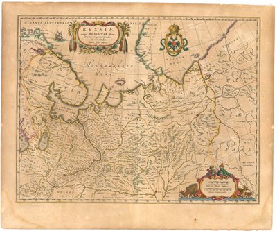 Rusya Haritası Kimden: Dünya Haritası.., 1645 by Willem Janszoon Blaeu
