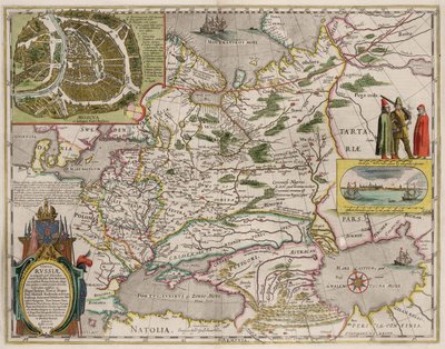 Rusya ve Moskova Haritası Nereden: Theatrum Orbis Terrarum..., 1645 by Willem Janszoon Blaeu