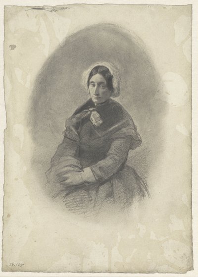oval kadın portresi by Willem Maris