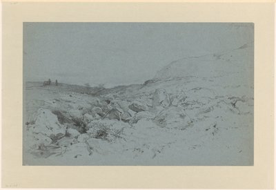 Norveç'te Bergen yakınlarındaki bir dere ile tepelik manzara by Willem Maris